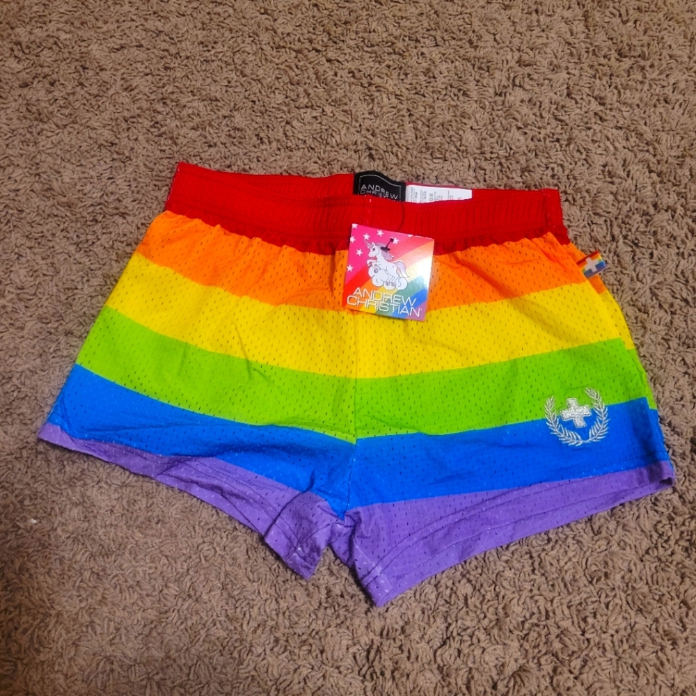 Pride Mesh Shorts by Andrew Christian